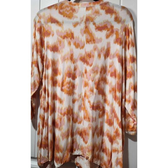 New Direction, 1X, Orange & White Tie Dye - Picture 2 of 4